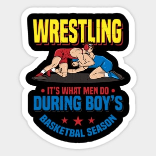 Wrestler Coach Funny Wrestling Dad Sport Gift Idea Sticker